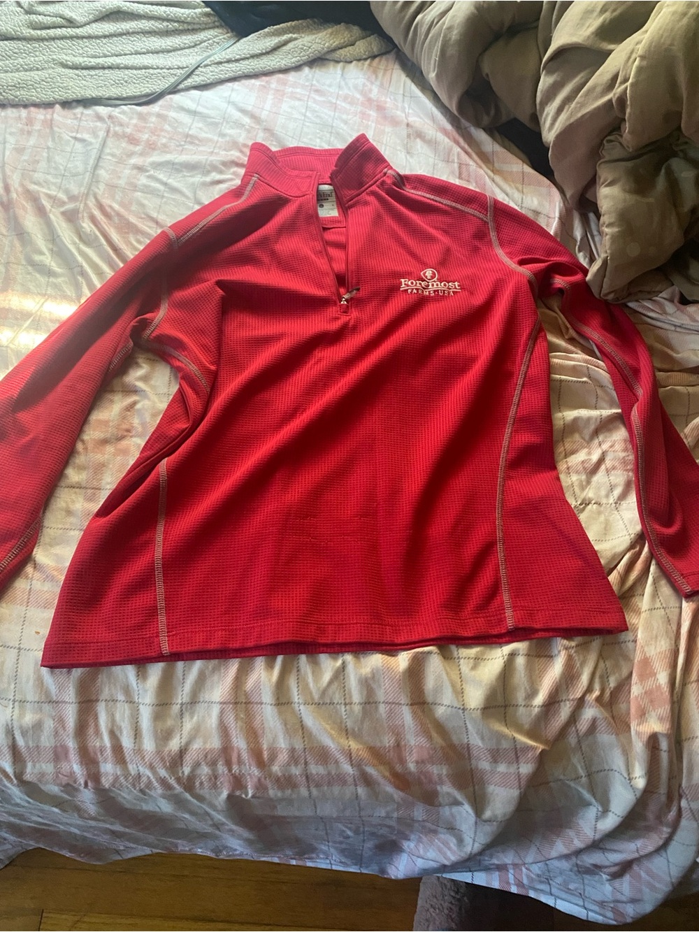 Women’s Pink Quarter-Zip Performance Jersey